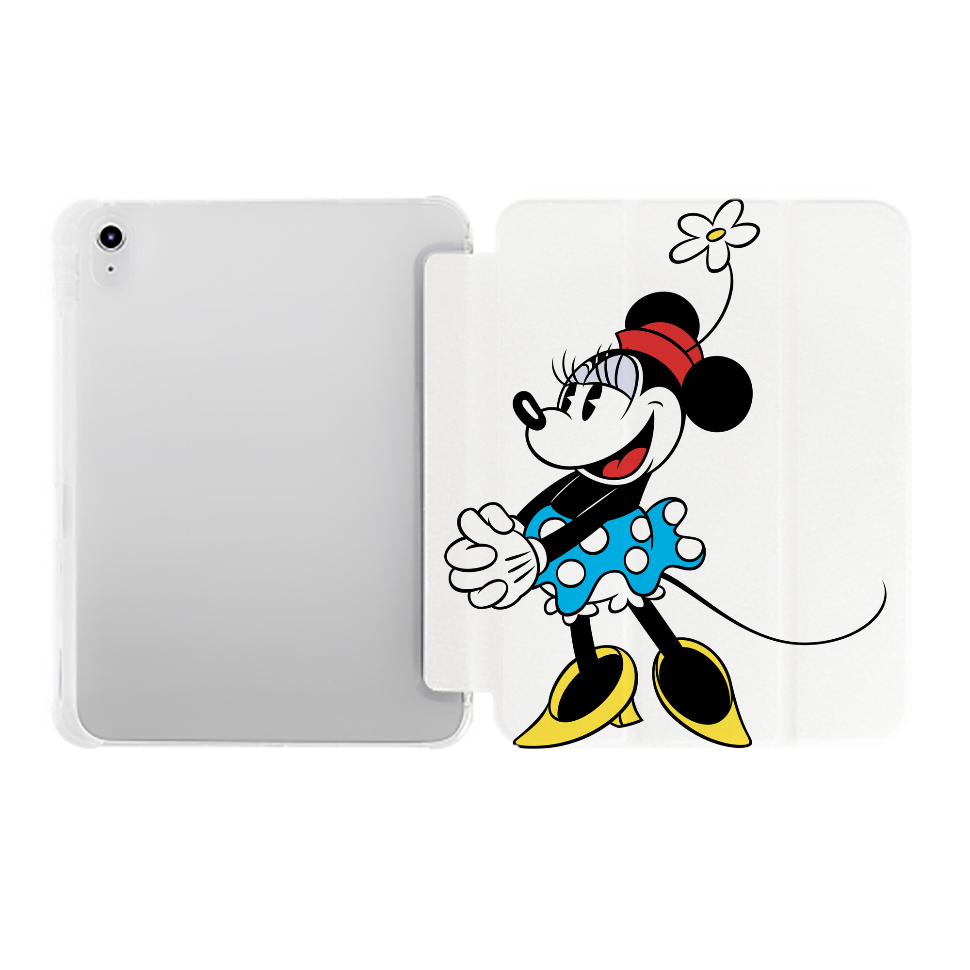 （画像用） ミッキーマウス Mickey Mouse IPad ケース ペン収納付き 三つ折りスタンド PUレザー×シリコン 対応機種9.5/10.5/10.9インチ